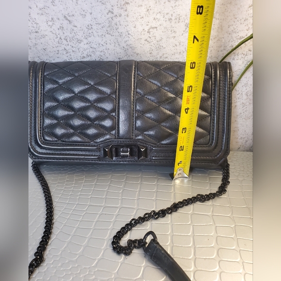 Rebecca Minkoff  Black Quilted Purse Leather Women's Bag - Picture 7 of 12